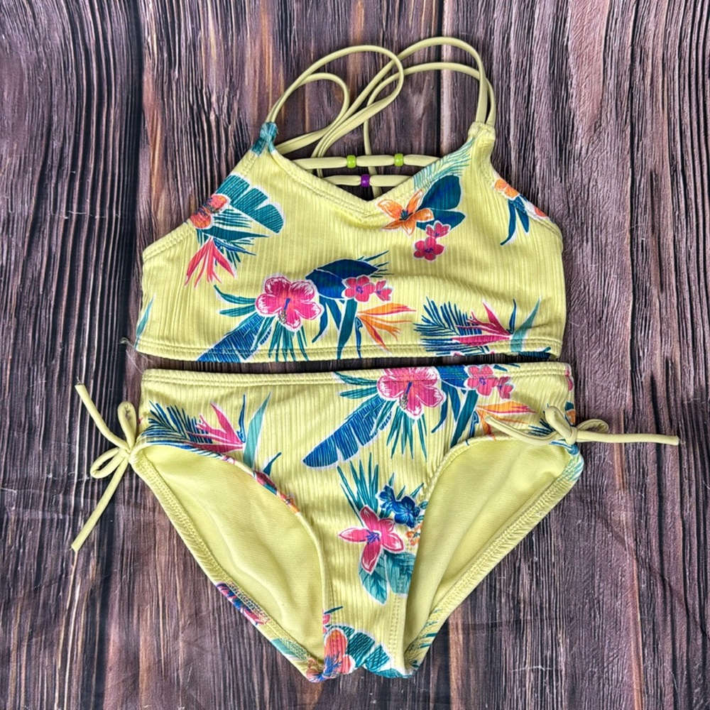 Tropical Print Bikini- Size 6